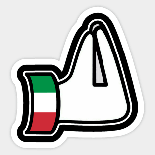 Italian Pinched Fingers Hand Gesture Italia Italy Italiano Sticker